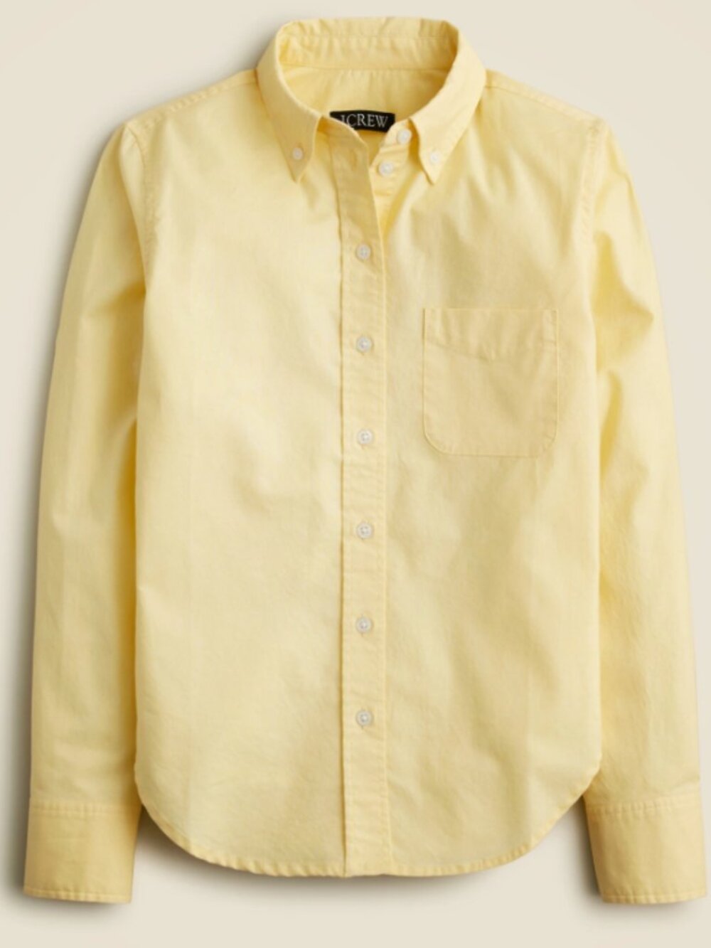 J. Crew Shrunken Button Up Shirt in Broken-in Cotton Oxford